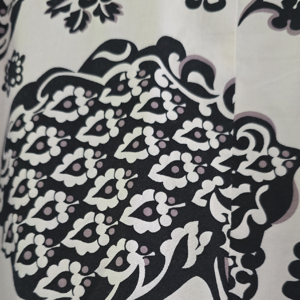 GUC- Elements Women's Black White Patterned short Sleeve Blazer, Sz 3X - Picture 7 of 10